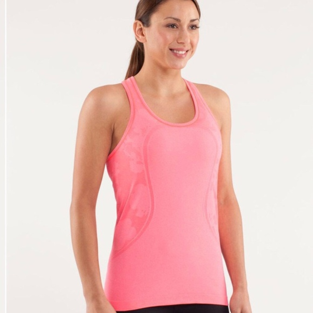 Lululemon Run Swiftly Tech Racerback: Pink Floral